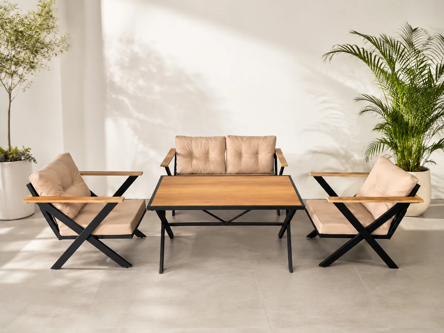X ironCrow bahçe ve balkon mobilyası modeli